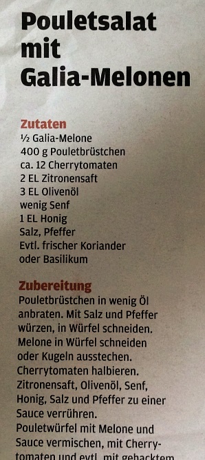 POULETSALAT MIT MELONE